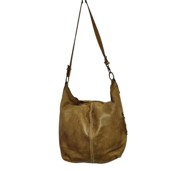 Roots Tan Leather Shoulder Bag - Picture 2 of 16